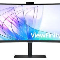 SAMSUNG S34C652 34" 21:9 CURVED (1000R) 3440X1440 VA-LED, 5MS, 100HZ, HDR10, DP/HDMI/USB TYPE-C 90WATT,LAN, BLACK, WEBCAM 5MP, HAS, SPEAKER, VESA 100,  HDMI,DP&USB-C CABLE IN BOX, AUTO SOURCE SWITCH