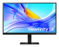 SAMSUNG S27D800U 27" 16:9 3840X2160 IPS, 5MS, 350NITS, 60HZ, HDR10, SRGB 99%, HAS/SWIVEL/PIVOT/TILT, HDMI/DP/USB-C (90W),LAN, USB3 HUB, KVM SWITCH, VESA 100, USB-C - Image 2