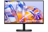 SAMSUNG S27H804U 27" 16:9 3840X2160 IPS, 5MS, 350NITS, 60HZ, HDR10, SRGB 99%, HAS/SWIVEL/PIVOT/TILT, HDMI/DP/USB-C (90W),LAN, USB3 HUB, KVM SWITCH, VESA 100, USB-C+DP CABLE IN BOX